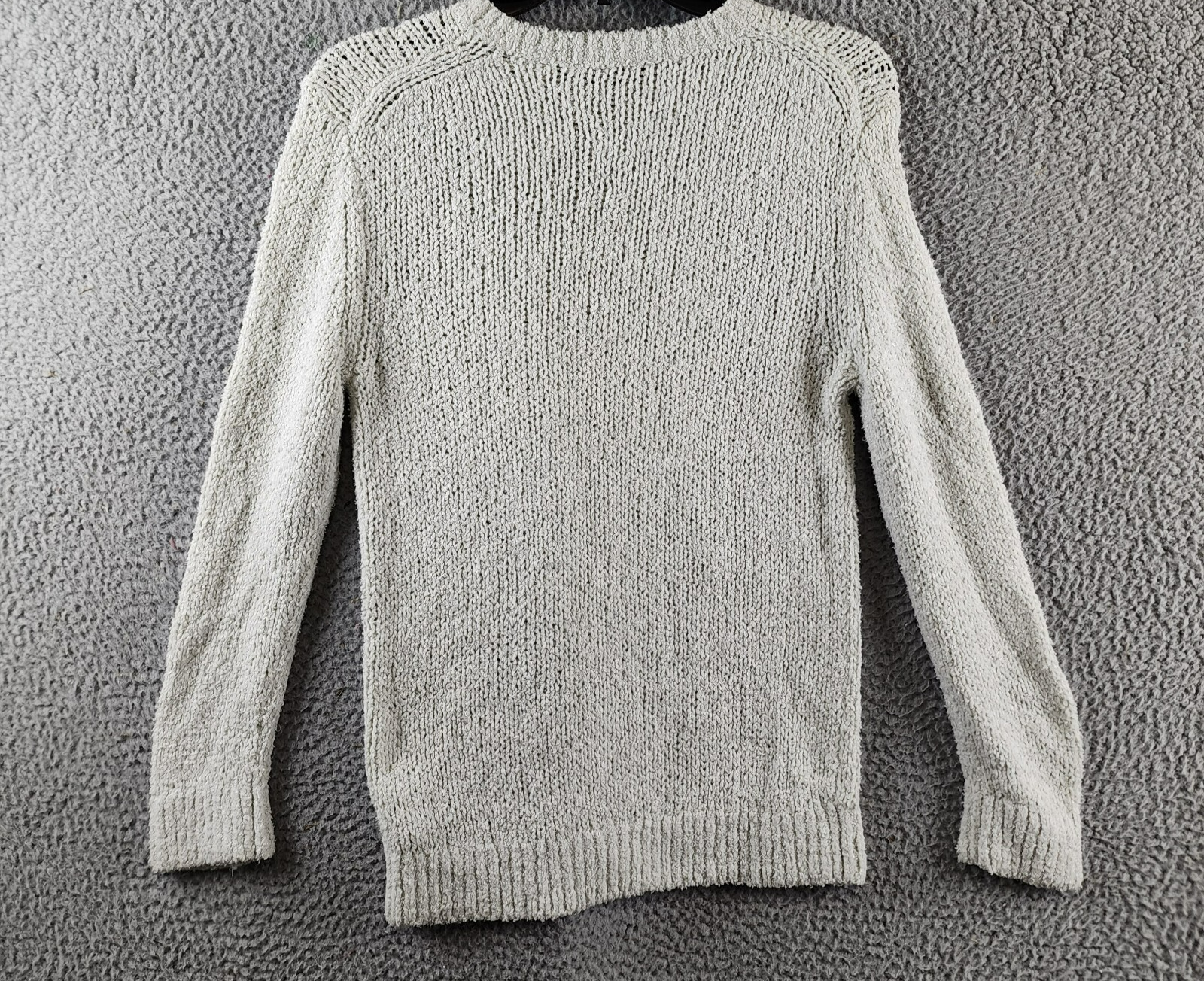 Theory Shrunken Crewneck Sweater Women's P Reed Ribbed Hem Linen Blend Pullover - Picture 12 of 14