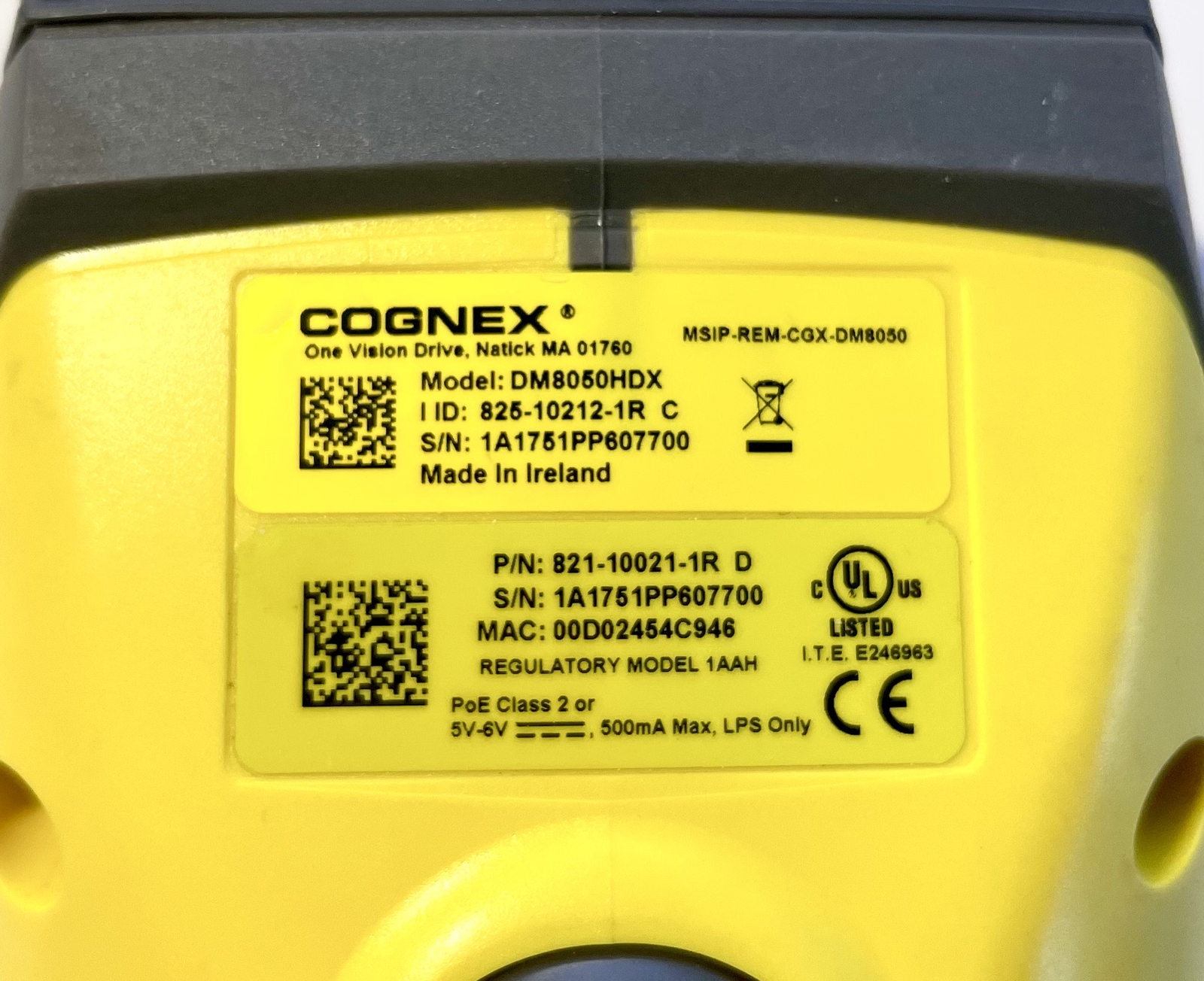 Cognex DM8050HDX W/ Out Module Dataman DMR-8050HDX Barcode 2D Reader DM8050 HDX - Picture 6 of 8