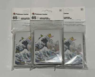 Pokémon TCG: (1x) Great Wave Pikachu & Friends Card Sleeves (65 Sleeves)