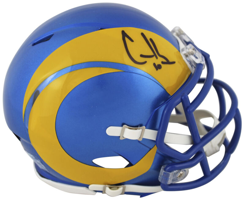 Rams Cooper Kupp Authentic Signed Speed Mini Helmet Autographed Fanatics