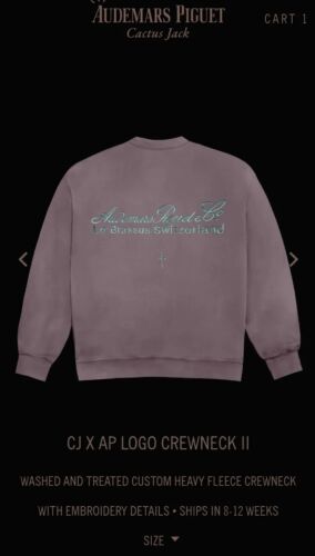Confirmed Travis Scott X Audemars Piguet Crewneck Sweater Confirmed Travis Scott X Audemars Piguet Crewneck Sweater