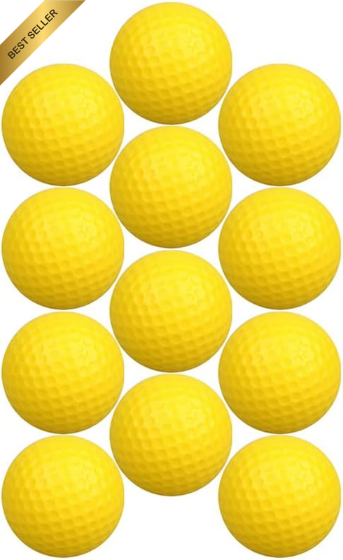 12 Pcs Foam Golf Practice Balls,Mini Golf Stress Ball,Golf Squeeze Balls Colorfu