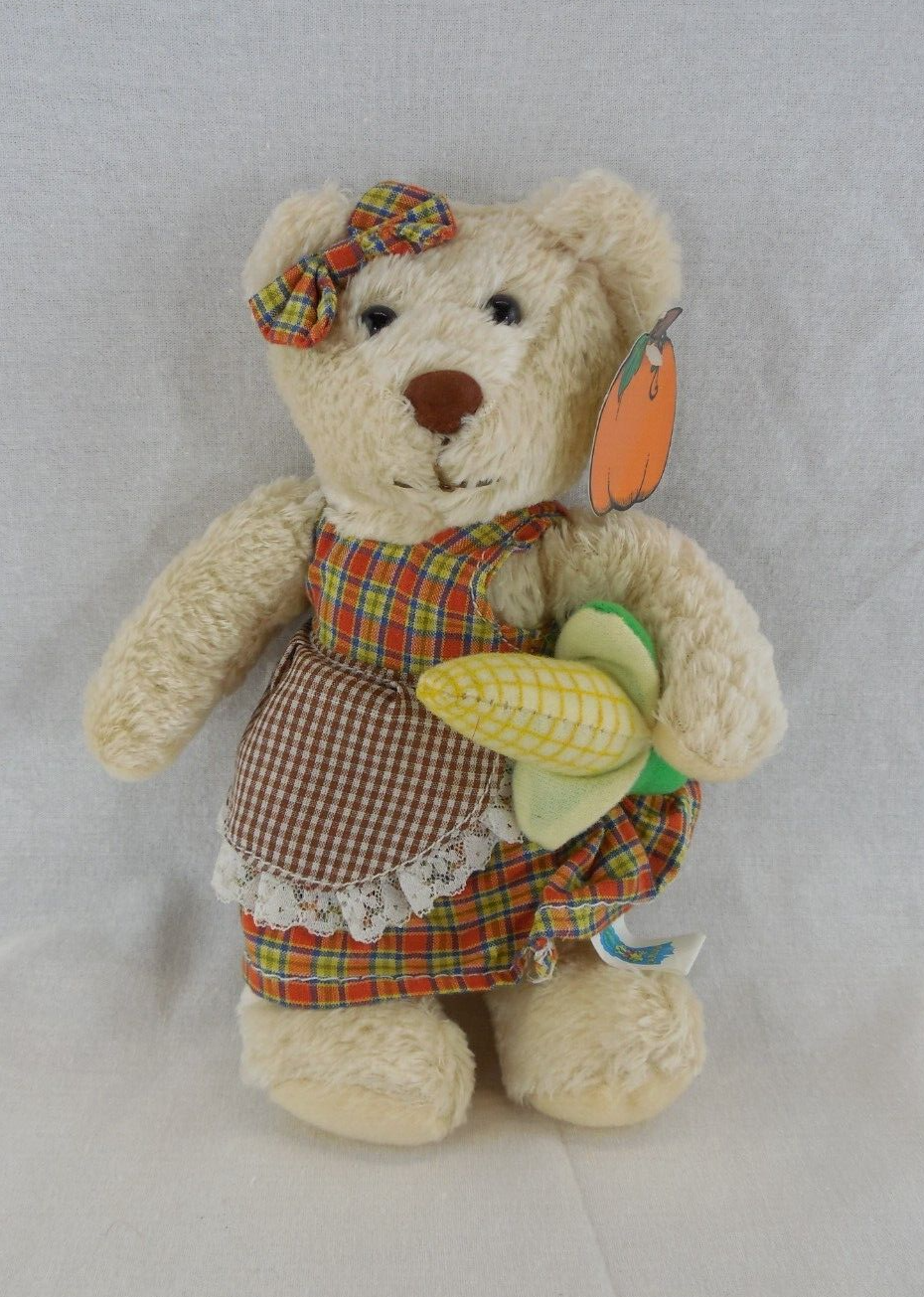 March of Dimes Peaches & Cream Bear Bean Bags for Babies 200