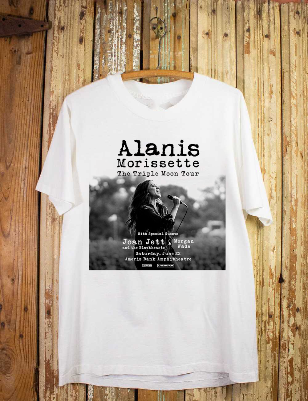 Aimer 3 nuits tour 2024 Tシャツ Alanis Morissette The Triple Moon Tour 2024 Adult T-Shirt