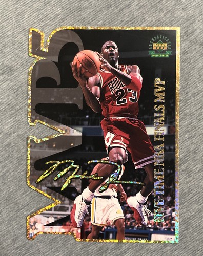 Michael Jordan 5 TIME NBA MVP カード 1997 Upper Deck Authenticated 5 Time MVP (3.5