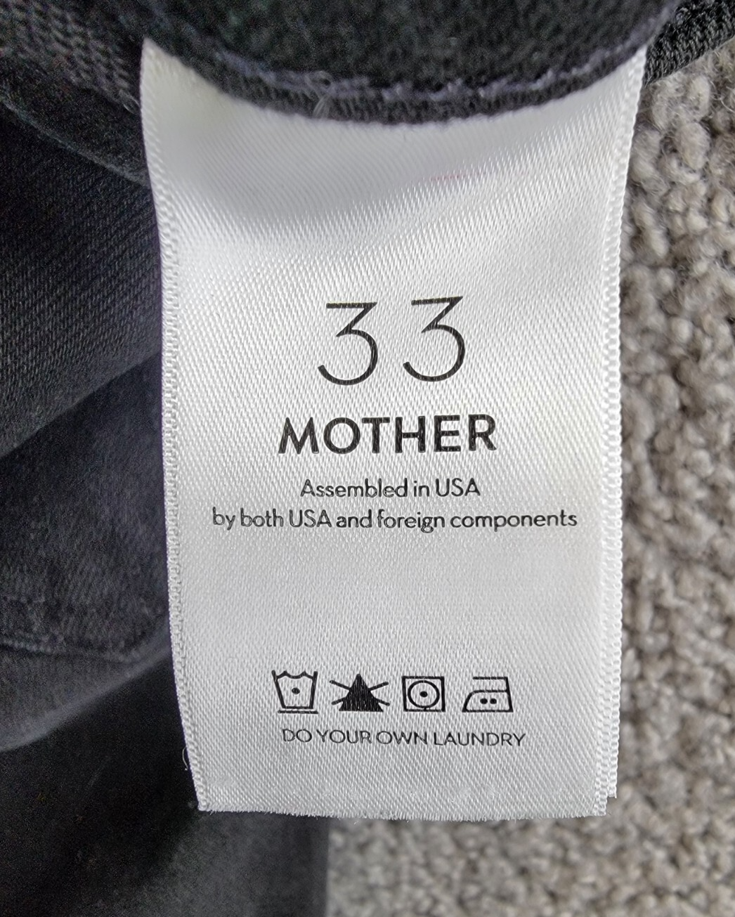 MOTHER The Patch Pocket Insider High Rise Jeans Women's 33 Pitch Button Closure~ - Picture 15 of 19