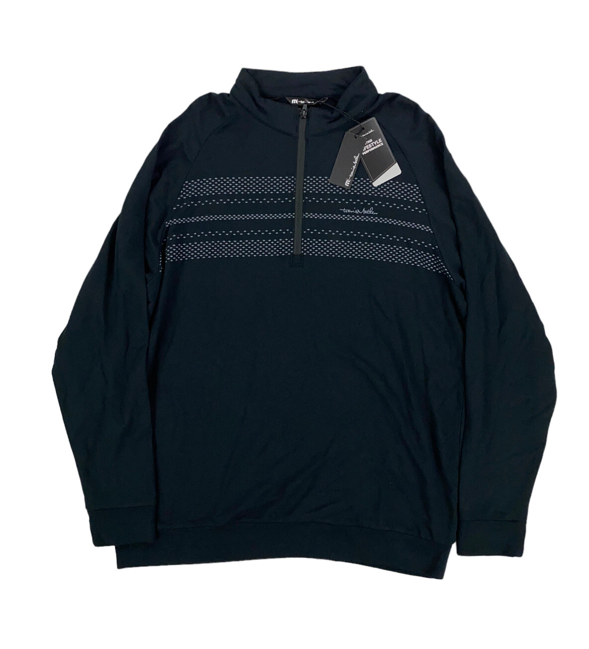 

НОВИНКА Мужской пуловер для гольфа Gulf Shores Travis Mathew с молнией на четверть 1/4, черный, размер S, 1MV410