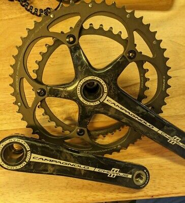 New 2016 Campagnolo Athena 11 Carbon Cranks 39//52 Crankset 170mm Power Torque