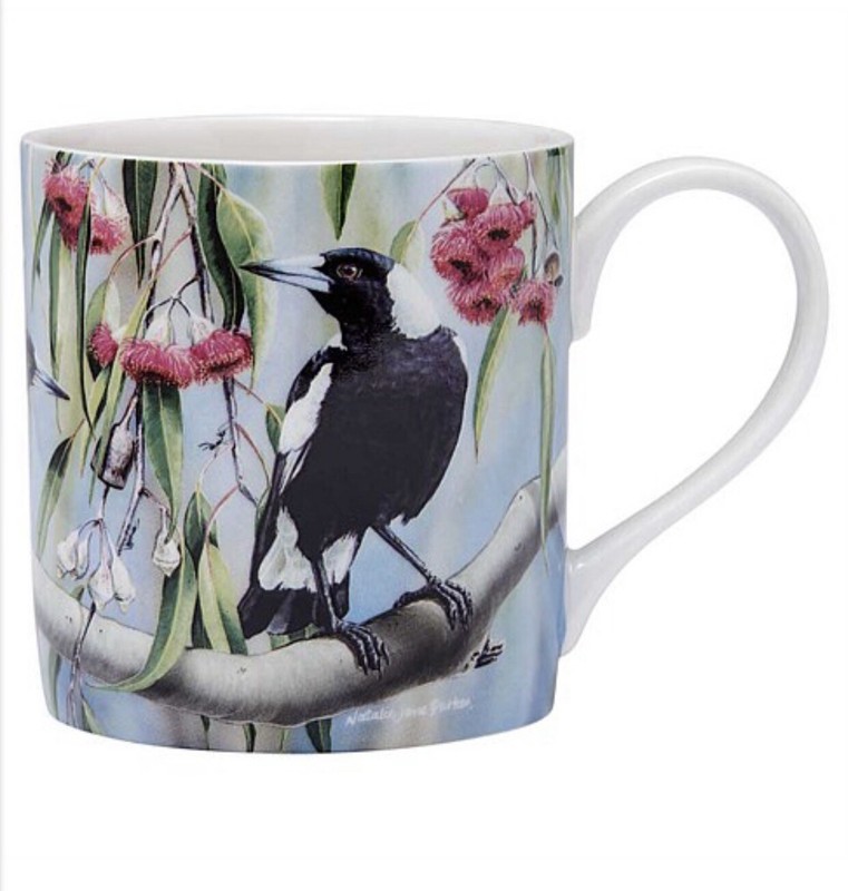 Magpie Australian Swooping Bird Coffee Tea Mug.