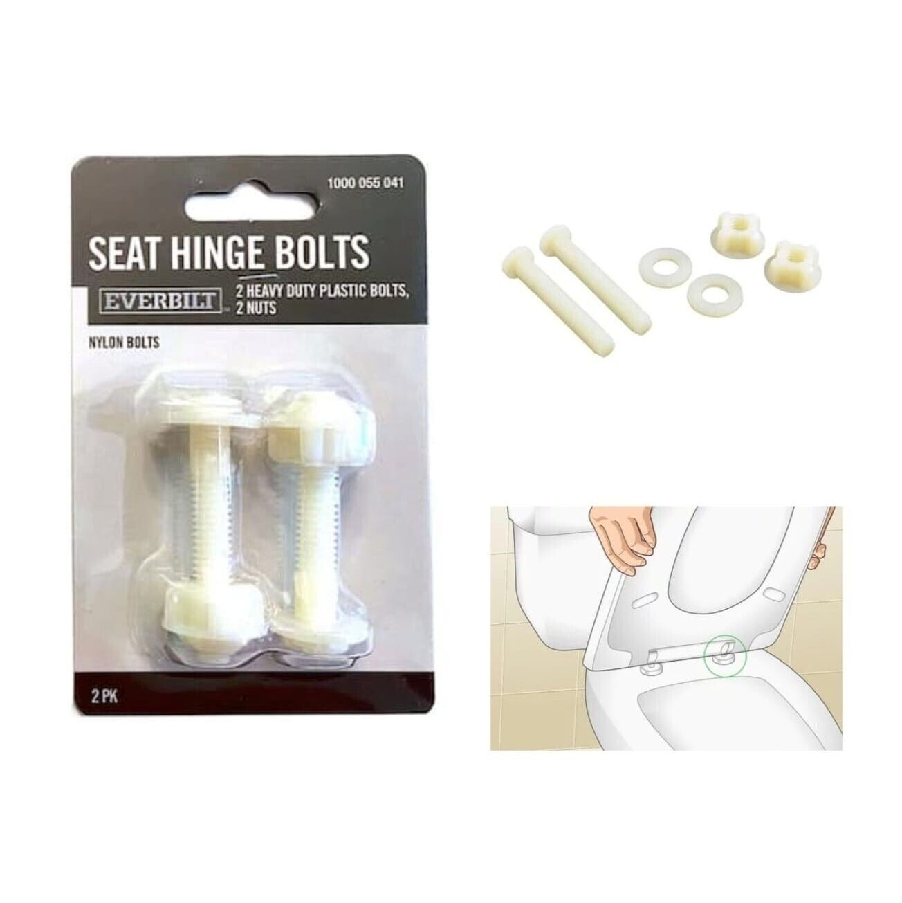 Hinge Caps Toilet Seat