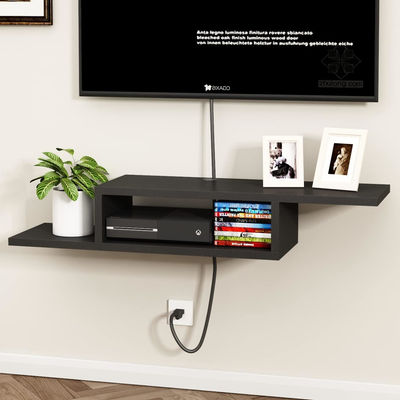Shelf Wall Mount Entertainment Center Media Console For Livin