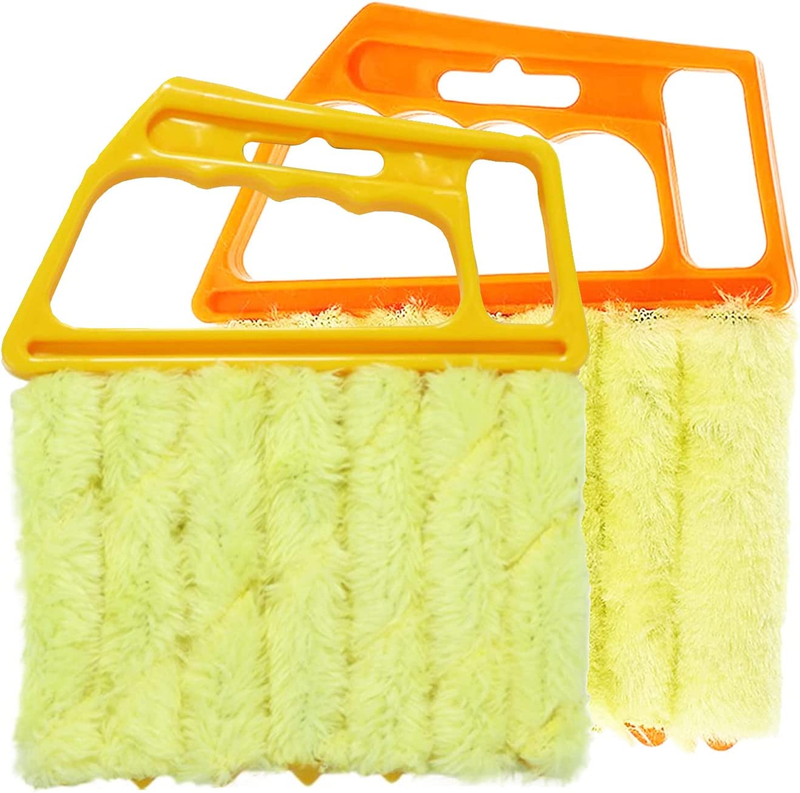 2 Pcs Blind Cleaner Duster Tool, Handheld Mini Duster Brush 