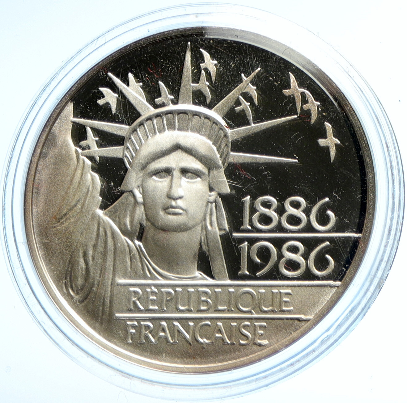 1986 FRANCE Gift Statue of Liberty to US Proof Silver French