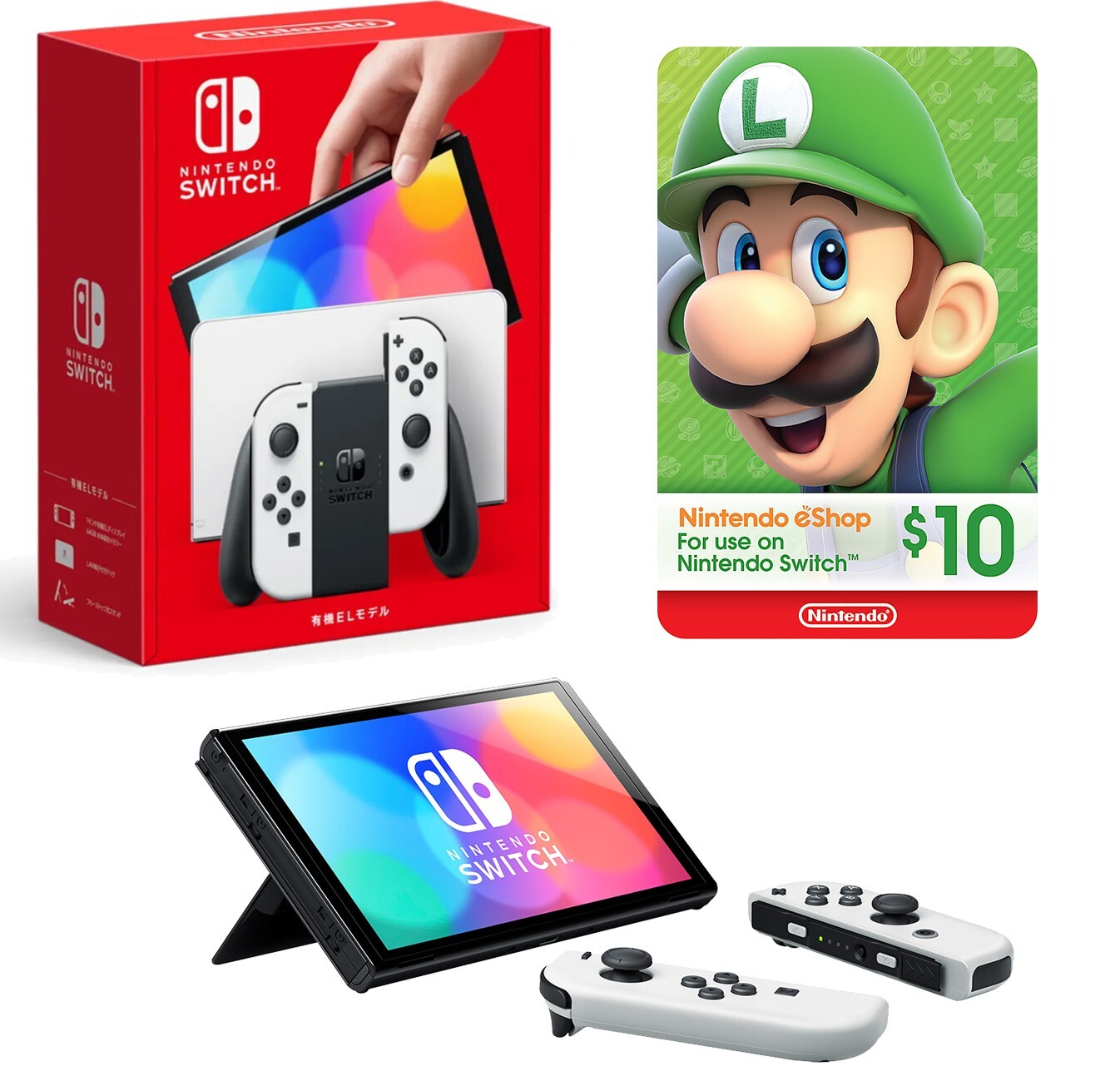 Nintendo Switch - Nintendo Switch（有機EL）Joy-Con(L)/(R) ホワイト Amazon.co.jp: Nintendo Switch(有機ELモデル) Joy-Con(L)/(R