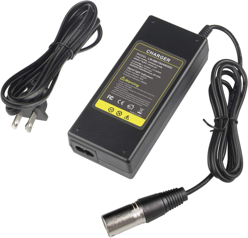 44V 1.5A XLR Charger for 36V Lead Acid Battery MX500, MX650,