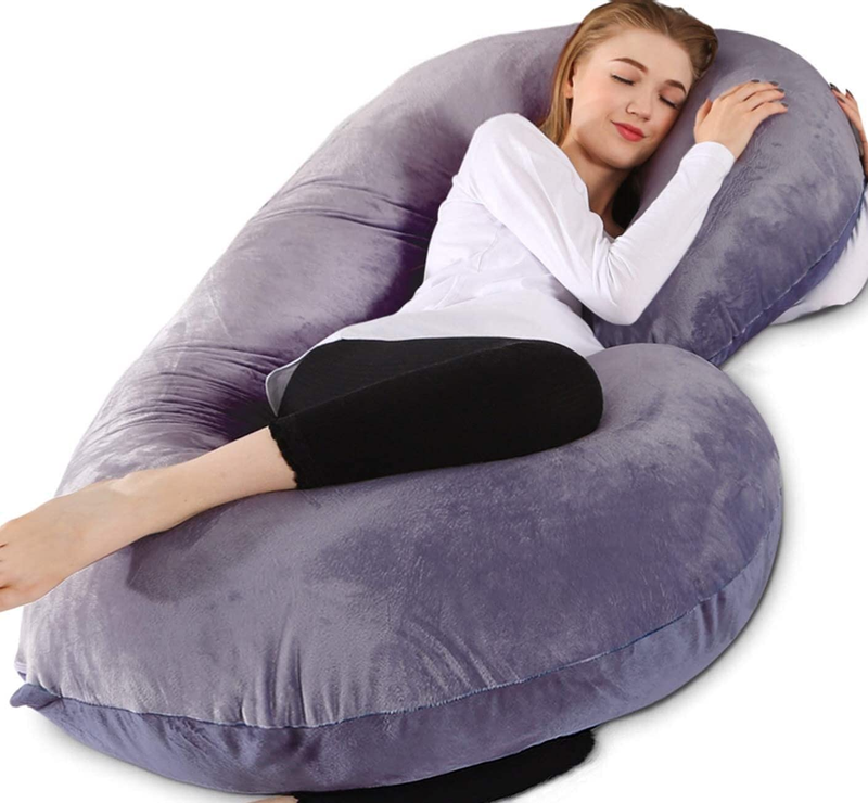 S, C Shaped Full Body Pillow For Pregnancy 53 Inch