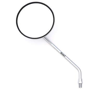 Universal Left Side Chrome Motorcycle Mirror - 10MM x 1.25 Honda Kawasaki Suzuki
