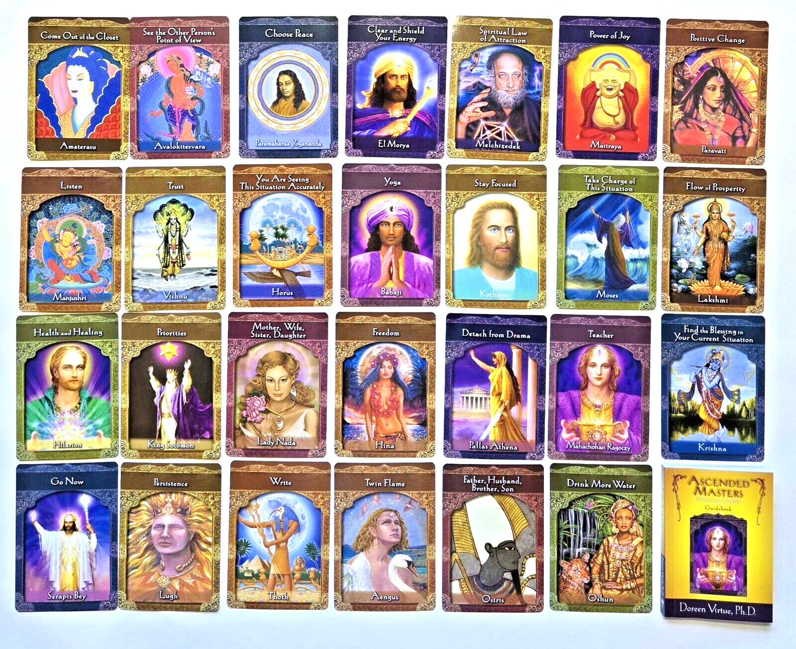 美品ASCENDED MASTERS オラクルカード Doreen Virtue Amazon.com: Ascended Masters Oracle Cards: 44-Card Deck and