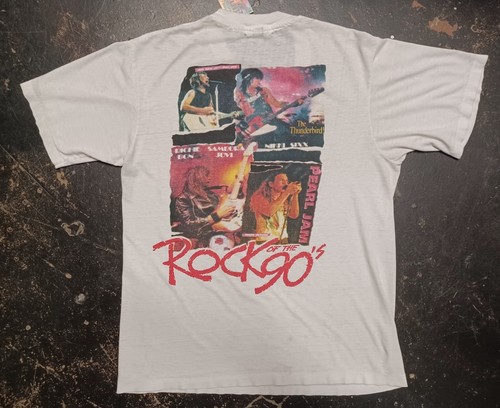 Vintage 90s Rare! TOP 40 Rock Of The 90s L Shirt Pearl Jam