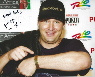 PHIL HELLMUTH Signed 8.5 x 11 Photo Signed REPRINT Poker FREE SHIPPING