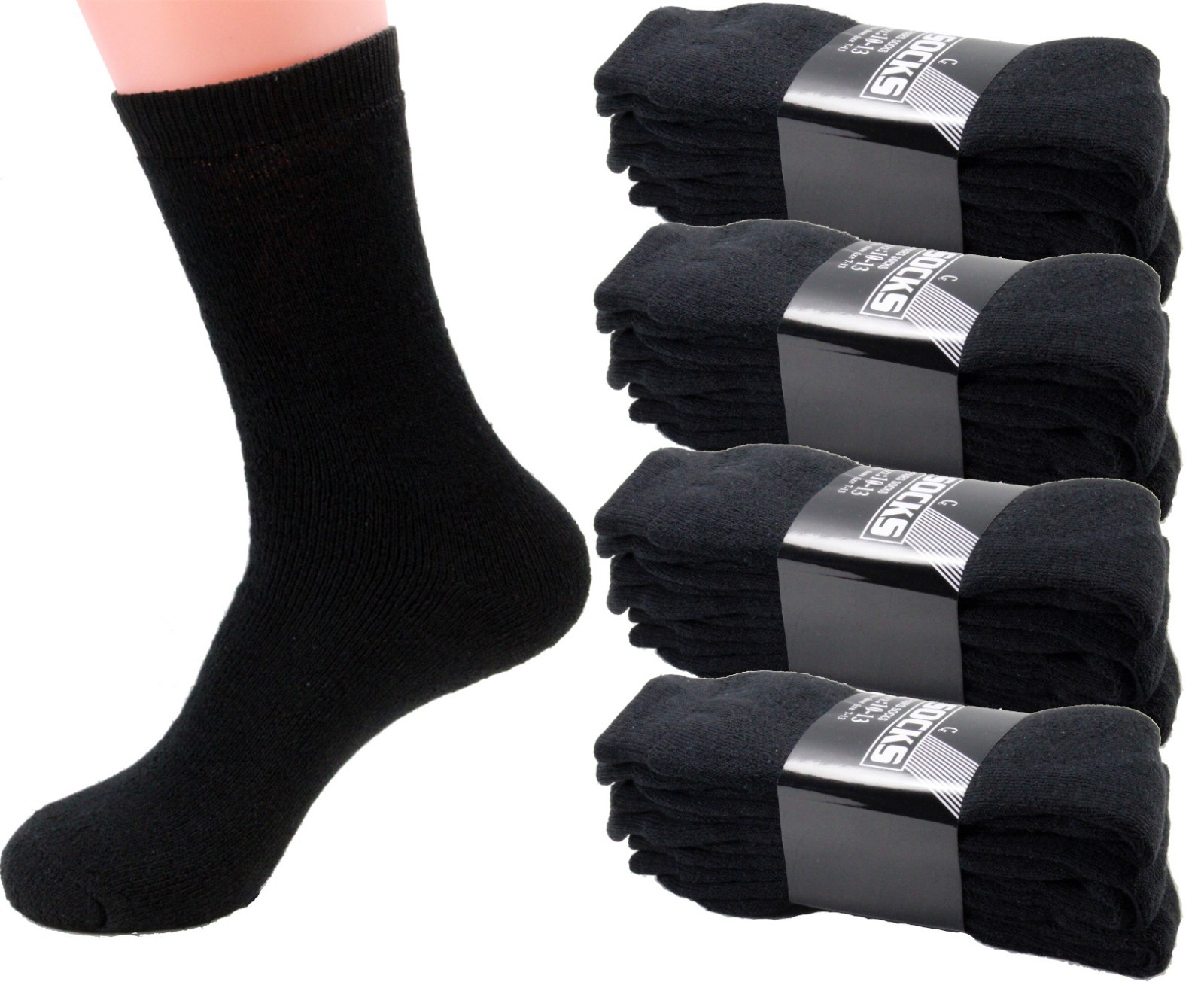 Men's Clothing 312 Pairs For Mens Sports Athletic Cotton Crew Casual Socks USA Size 911 1013