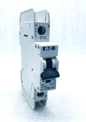 UNUSED EATON FAZ-C10/1-NA-L MINIATURE CIRCUIT BRAKER 10A 240VAC 48VDC 1-POLE
