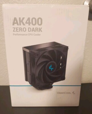 DeepCool AK400 ZERO DARK Performance CPU Fan Cooler 4 Copper Heat Pipes 120mm