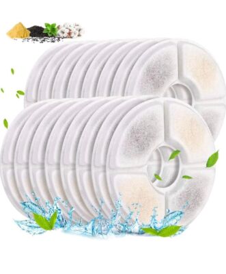 Cat Water Fountain Filters Replacement Filters Automatic Cat Fountain 8/16 Pack