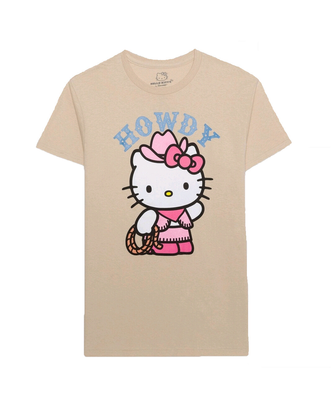 Men's Hello Kitty Cowgirl Howdy Sandstone Graphic T-Shirt | eBay