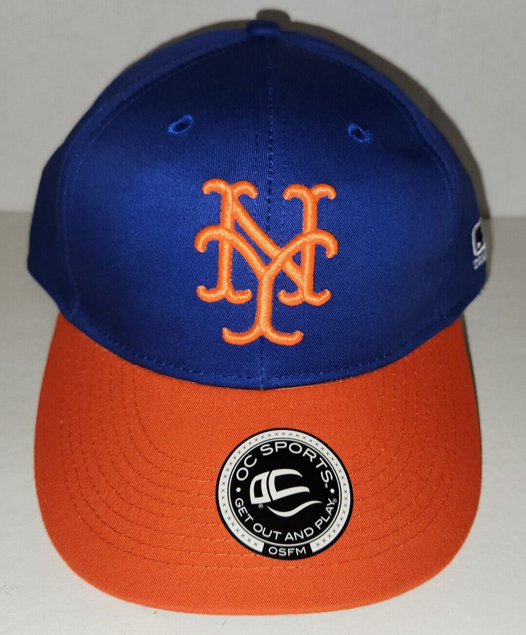New York Mets MLB Blue Crown Orange Bill Adjustable Hat | eBay