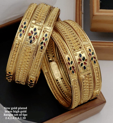 One gram hotsell gold kada bangles