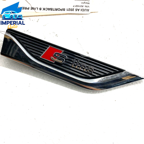 AUDI 18-23 A5 SPORTBACK S-LINE FENDER FRONT RIGHT PASSENGER FENDER EMBLEM G
