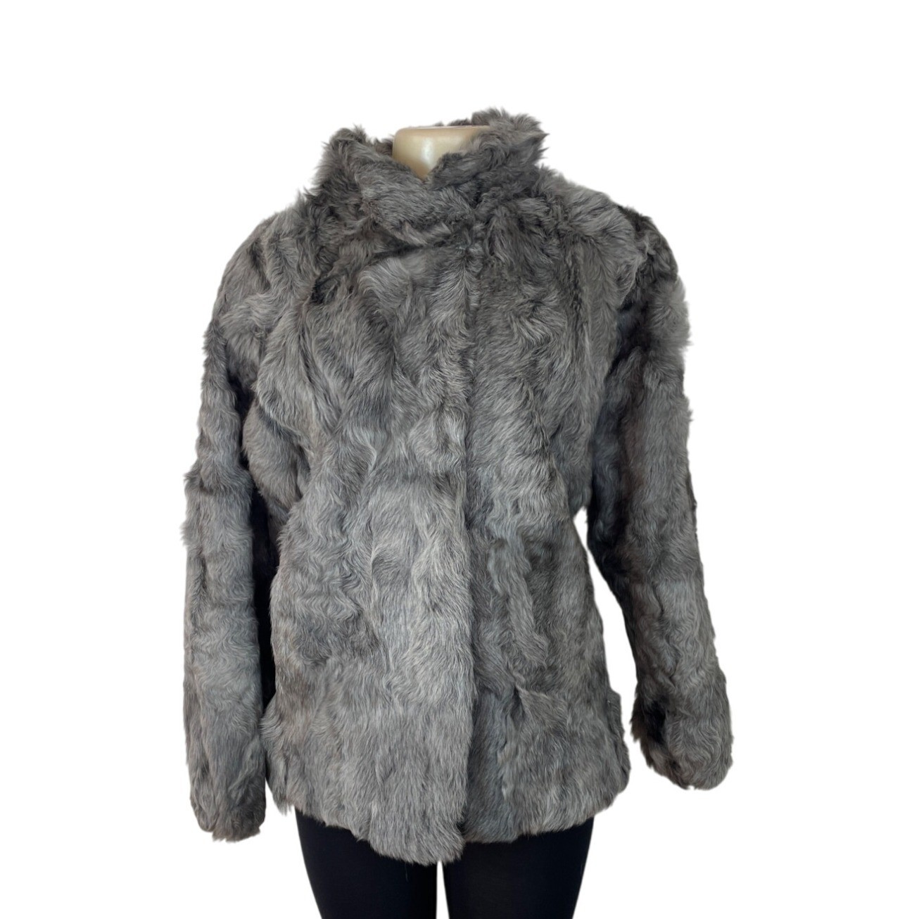 [Mela] FAKE FUR COAT グレイッシュベージュ Mela] FAKE FUR COAT グレイッシュベージュ