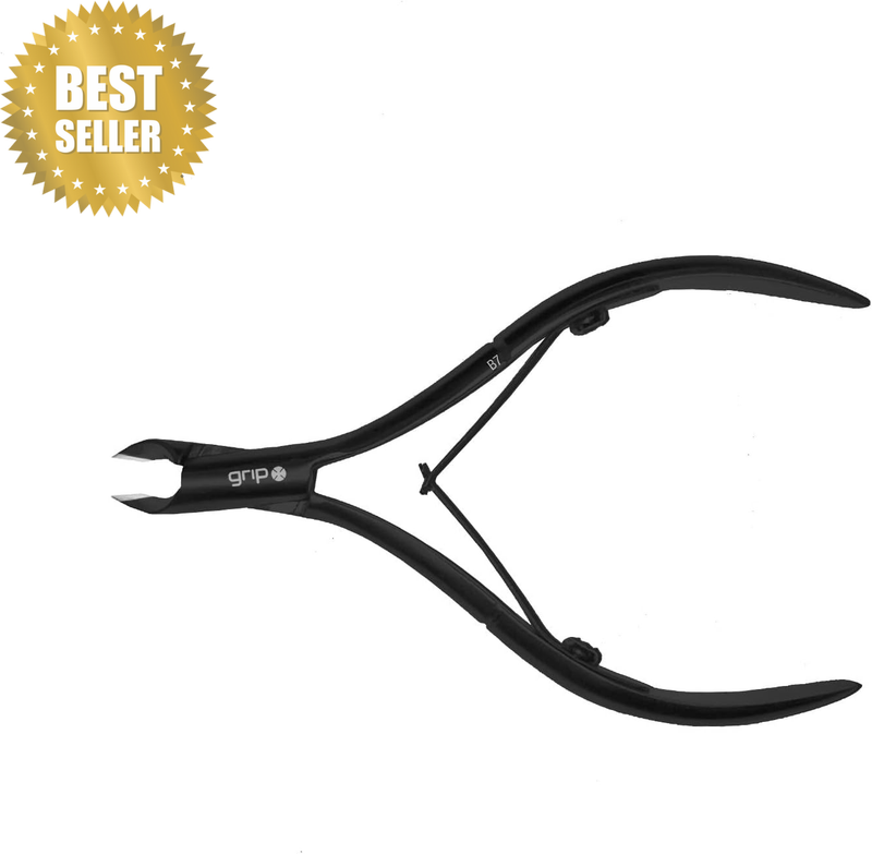 Cuticle Nippers MB7 Matte Black – Professional Nail Care Tool with Sharp Precisi