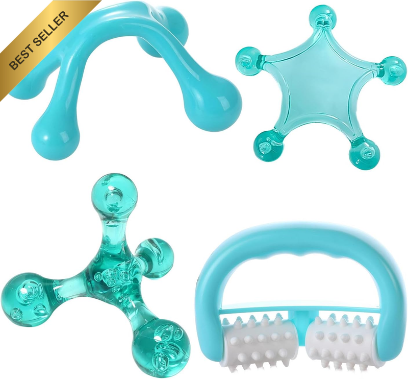 4PCS Manual Trigger Point Massager Tool Thumb Saver Acupressure Deep Tissue