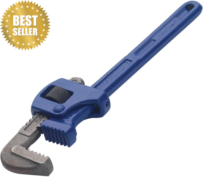 Cast Iron Pipe Wrench with Stillson Pattern, Heavy Duty Adjustable Pipe Wrench f