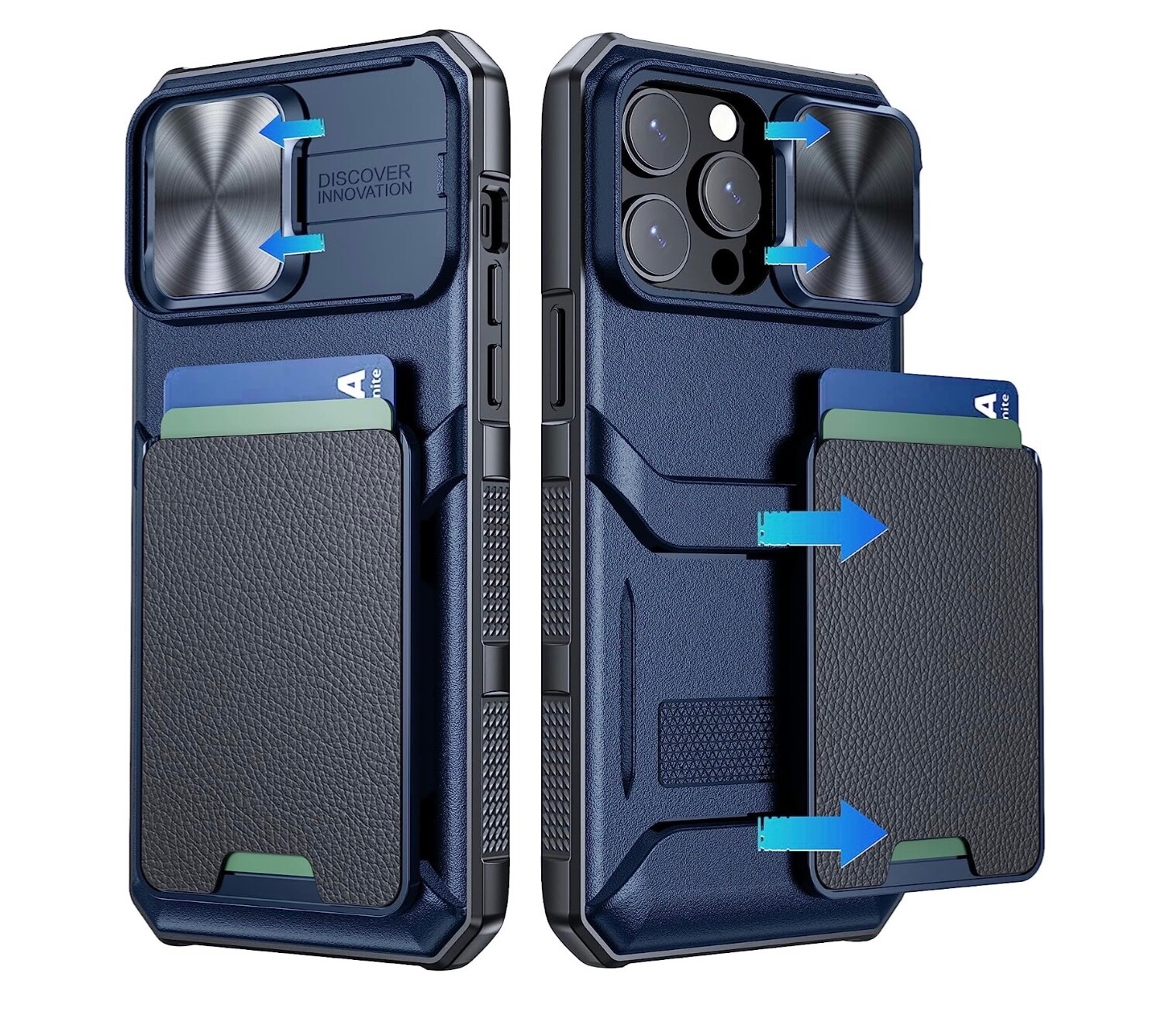 Discover Innovation iPhone 14 Pro Max Card Holder Sliding
