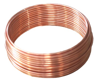 Bare Copper Round Wire 25 Ft.  gauges-24,22,20,18.16,14,12,10 & 8 Ga.  Dead Soft