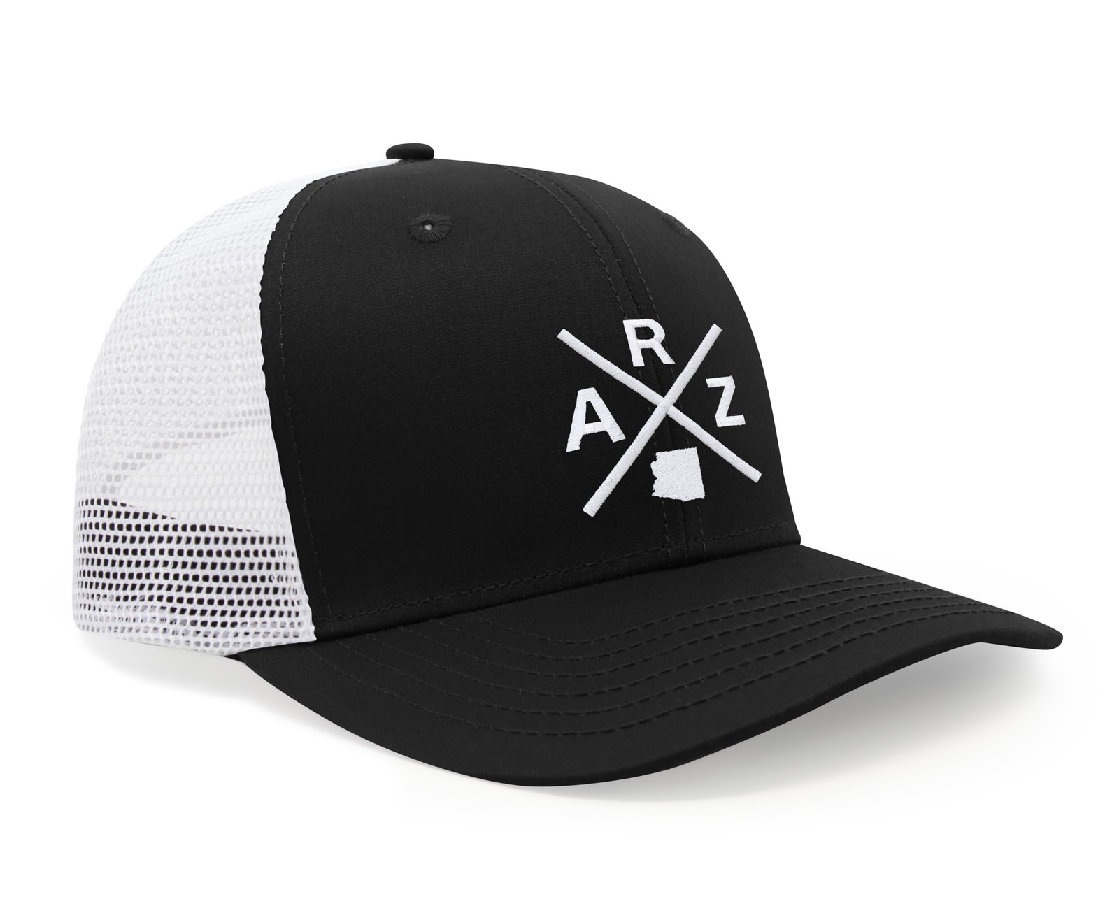 ARZ (Arizona) - Hat for Men and Women - Snapback Baseball Cap (Black/White)