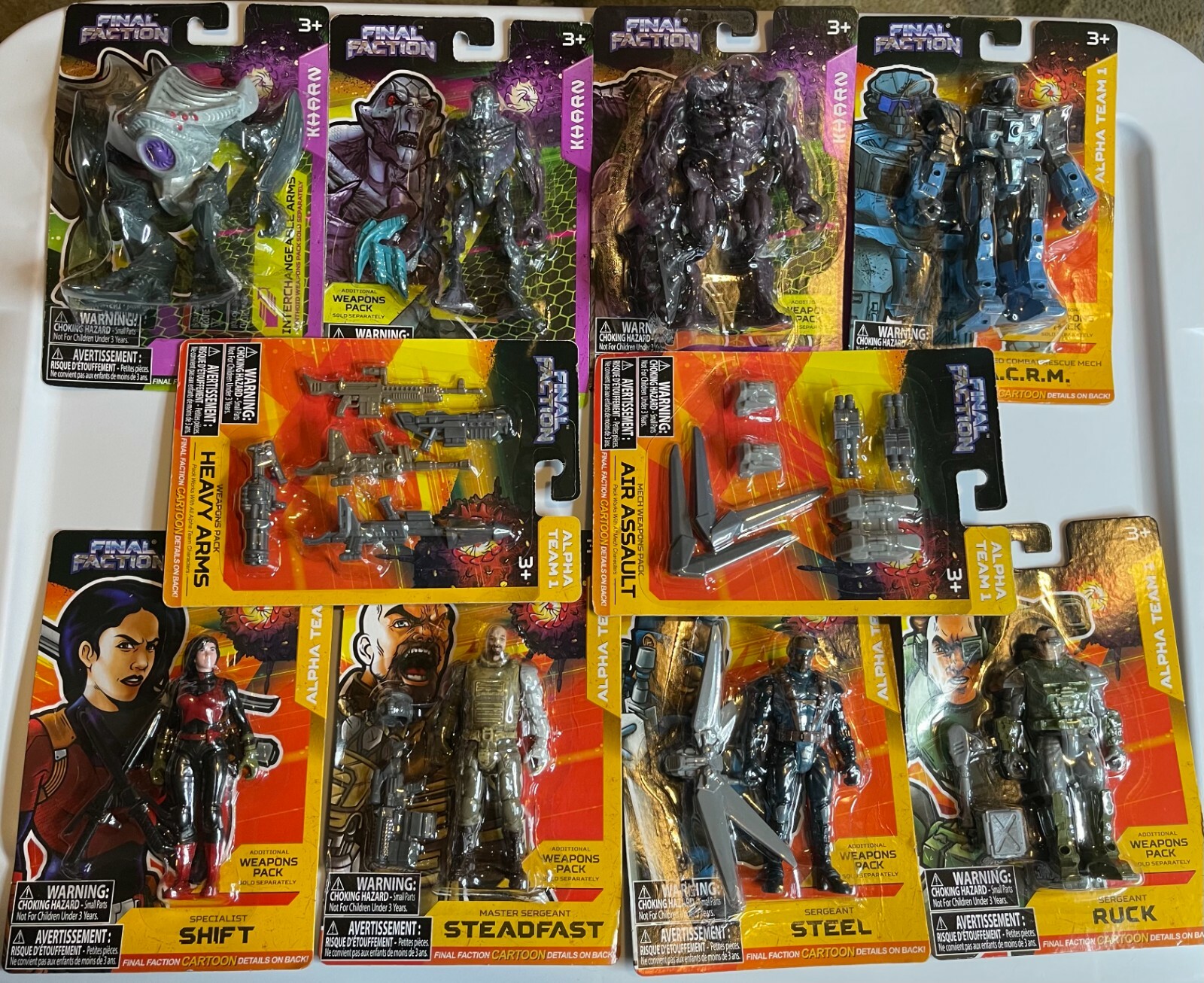 Final Faction Series One Complete Set of Figures & BONUS Final Faction Series One Complete Set of Figures & BONUS