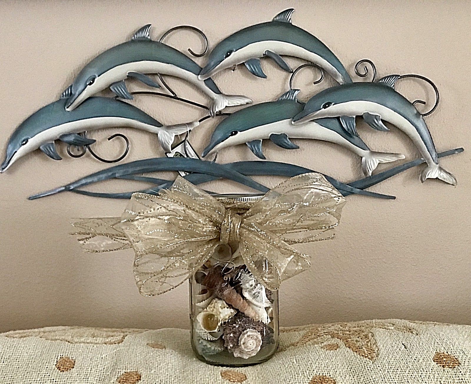 NEW 'Seashell Paradise' in a BALL Jar Coastal Beachy Nautical Ocean ~ Large