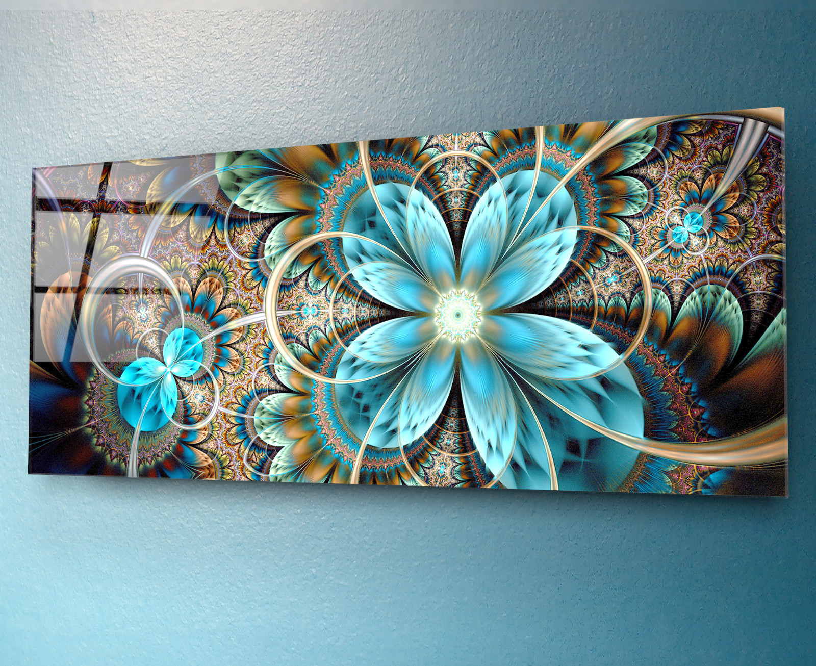 Glasbild Wandbild gehärteres Glas Kunstdruck Deko Bild auf Glas 125 x 50 cm