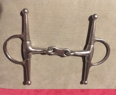 Stainless Steel Horse Bit,Full Cheek French Mouth Snaffle C3259,4-1//2/",X 6-1//2/"