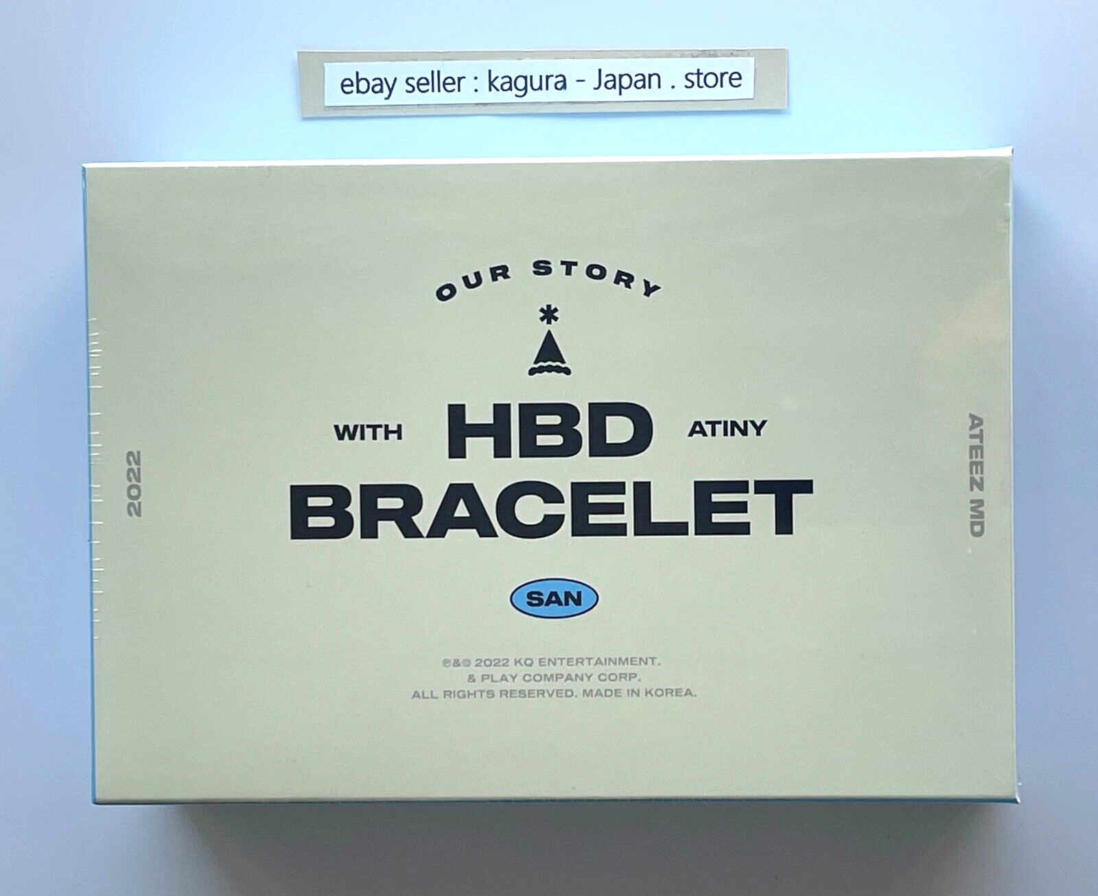 ATEEZ サン HBD BRACELET 2022 SAN センイル MD ATEEZ San Happy Birthday HBD MD Official Bracelet Photocard