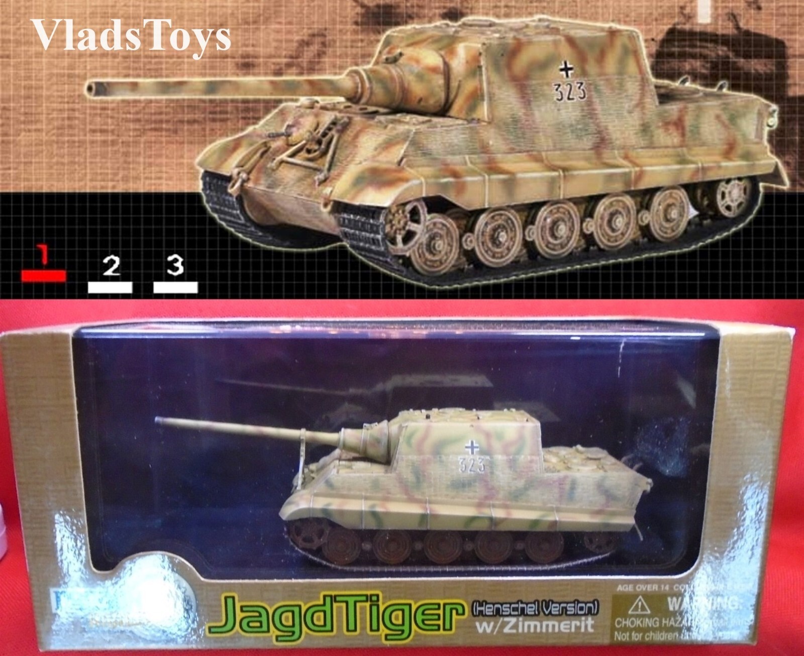 Dragon 1/72 Sd.Kfz.186 Jagdtiger German Army sPzJgAbt 653