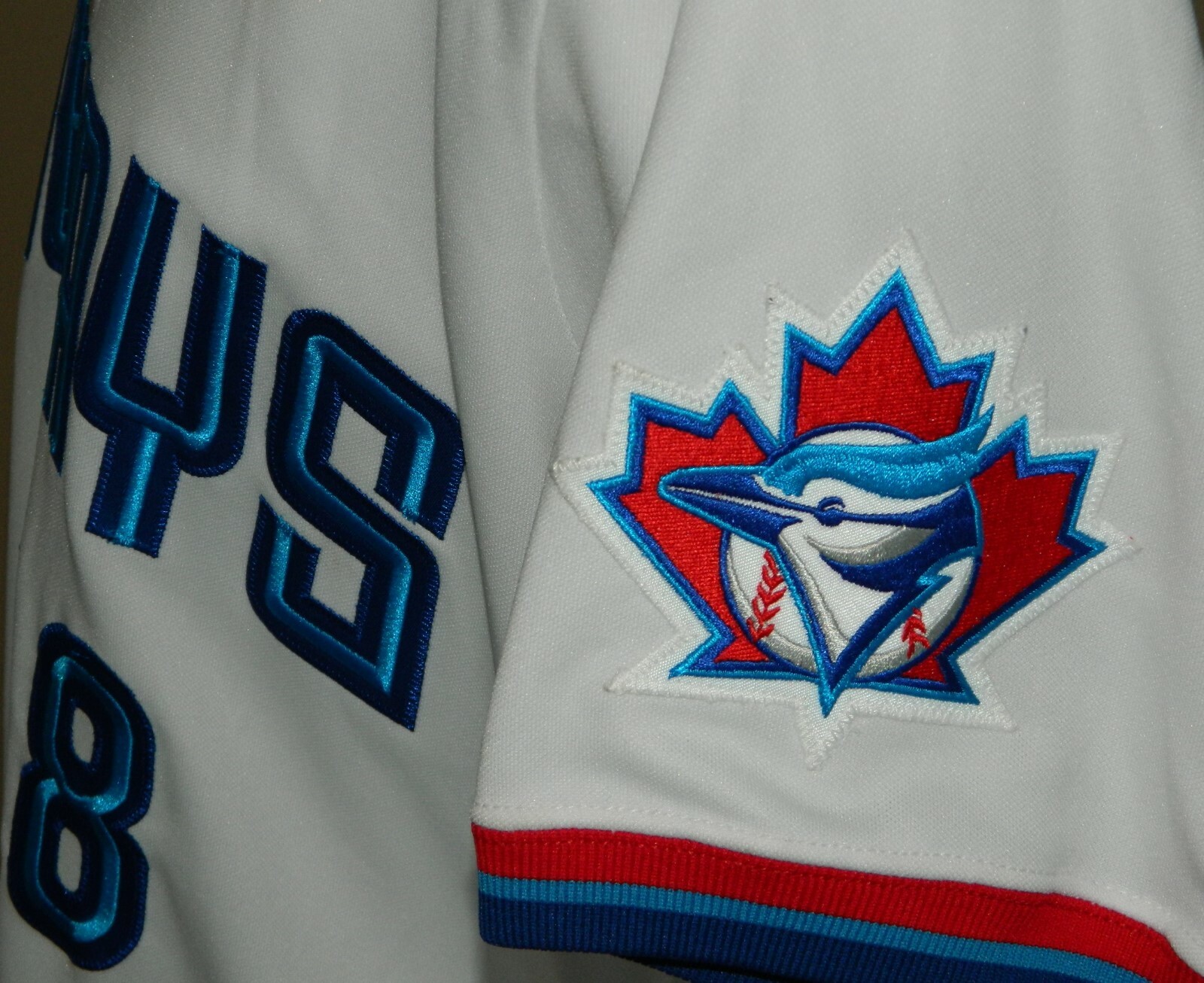 1999 Homer Bush (Set 1) Game Worn Toronto Blue Jays Home Jersey #18