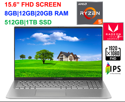 2020 ASUS 15.6" FHD VivoBook AMD Ryzen 5 3500U,Up to 3.7 GHz, 20GB RAM &1TB SSD