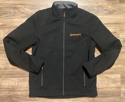 Printer Active Wear by James Harvest Mens Softshell Jacket Black Zip Up