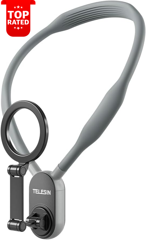 Magnetic Neck Phone Holder Hands-Free Mount Lanyard Strap for iPhone Android