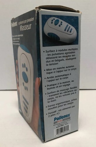 Pollenex Pressure-Activated Massager model HM50 battery-operated with box
